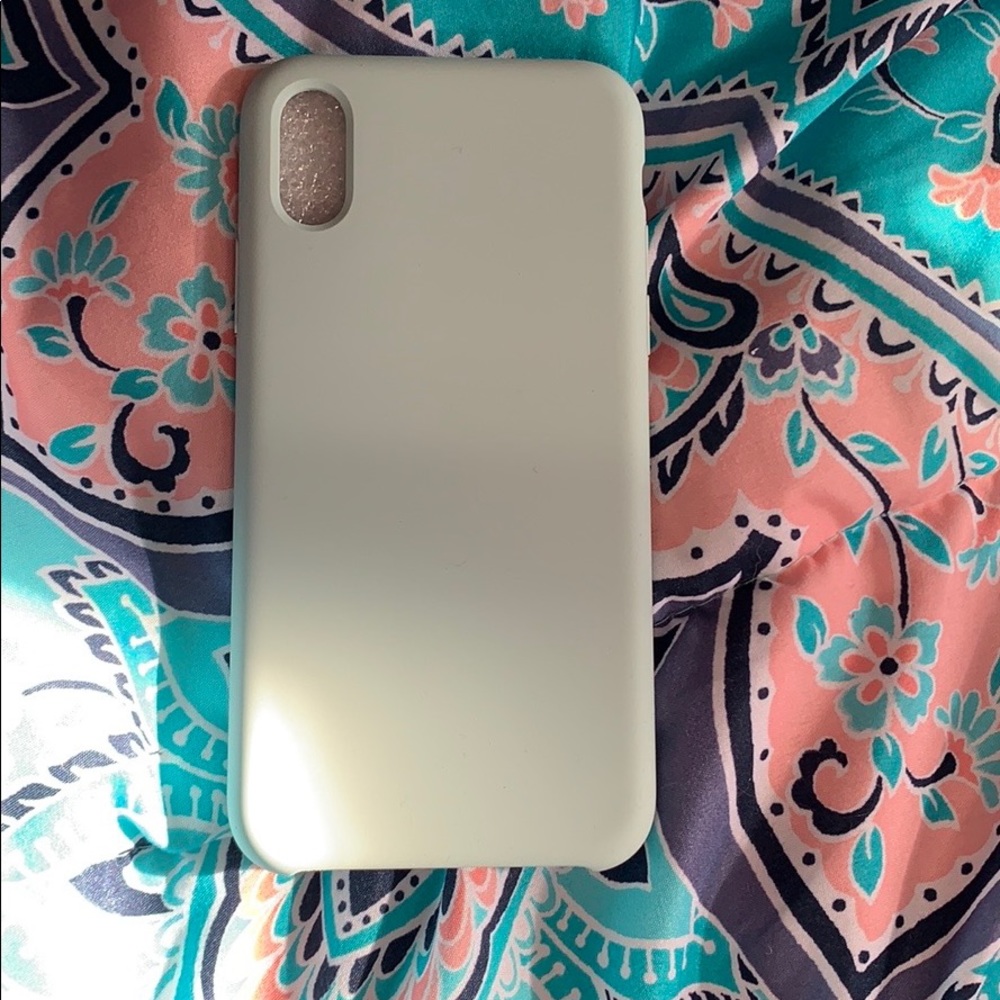Baby blue silicon IPHONE X case